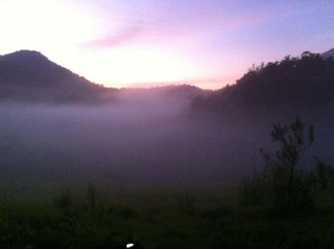 Matahari mulai terbit