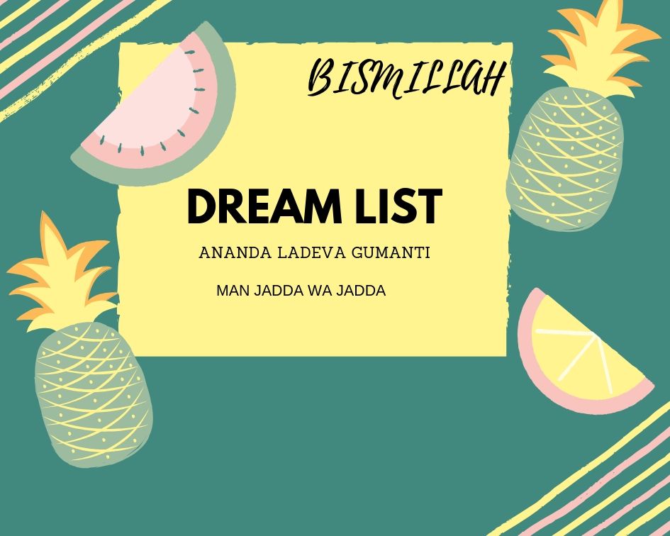 DREAM LIST 2019